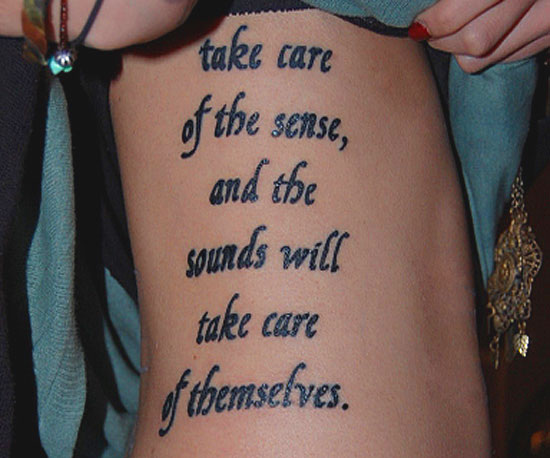  two most extensive literary tattoo sites Contrariwise Literary Tattoos 