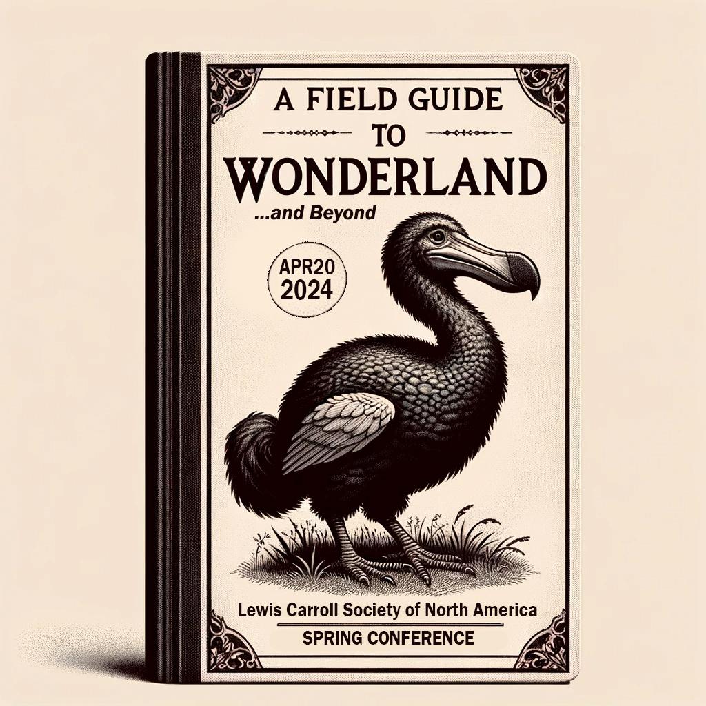 a wonderland field guide with a dodo on the cover