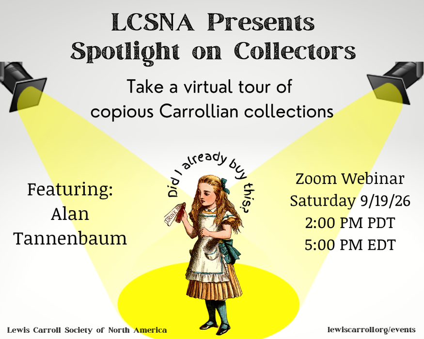 Lewis Carroll collection event